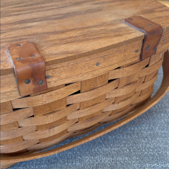 LONGABERGER Pie Basket Picnic Gingam Ant print napkins, tablecloth, basket liner - Picture 10 of 10